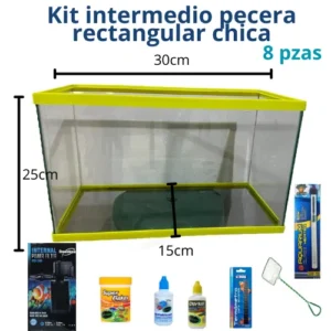 Kit Intermedio Pecera rectangular chica