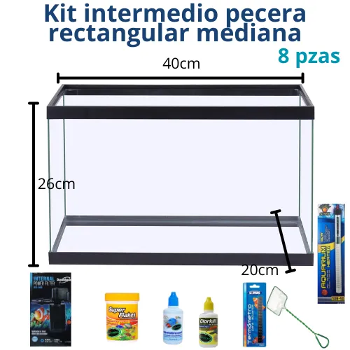 Kit Intermedio Pecera rectangular Mediana
