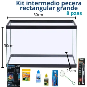 Kit Intermedio Pecera rectangular grande